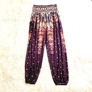 Women's Boho Harem Yoga Casual Pants Size Medium